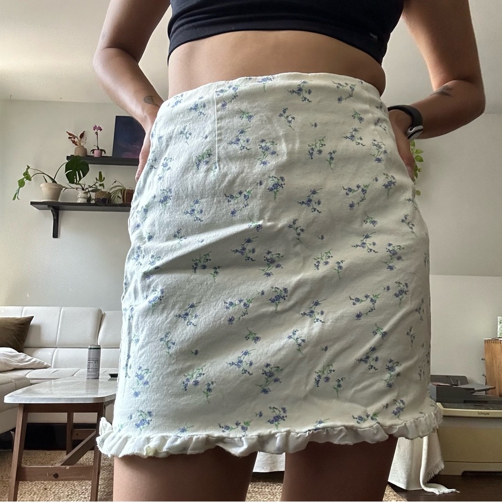 Urban Outfitters floral mini skirt